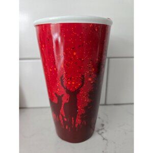 2017 Tim Horton’s Coffee Mug Stag Deer Buck Lid Christmas Holiday Tea